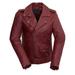 First Manufacturing WBL1390-XL-OXB Rebel Leather Motorcycle Jacket Oxblood - Extra Large