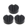 3 PCS Car Rubber Jack Pads Hydraulic Jack Slotted Frame Protector Rail Floor Jack Guard Adapters Car Jacks Tools (Black)