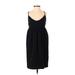 Viola Casual Dress - Party Plunge Sleeveless: Black Print Dresses - Women's Size 2