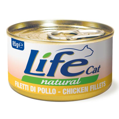 24x85g LifeCat Adult Huhn Katzenfutter nass