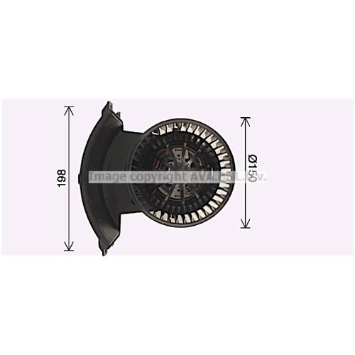 AVA QUALITY COOLING Innenraumgebläse Ø150mm 150mm für VW 7H1819021D 7H1819021A 7E1819021C VN8411