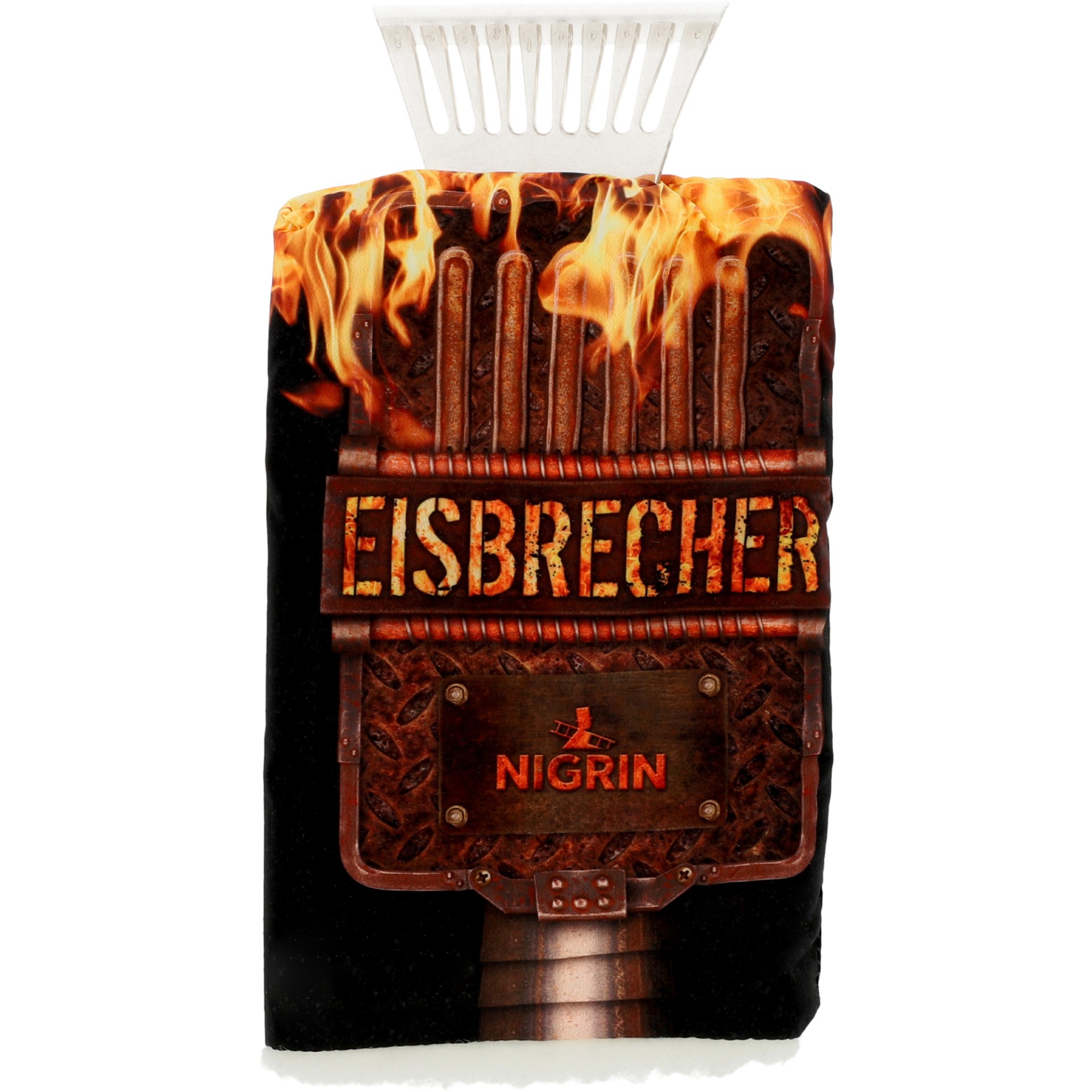 NIGRIN Eiskratzer Eisschaber mit Handschuh Eisbrecher 71319