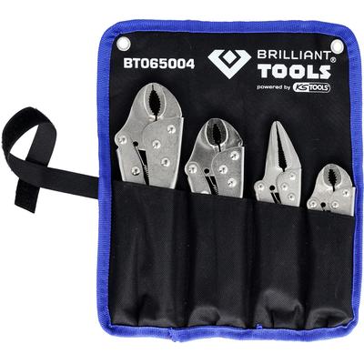 Brilliant Tools Feststellzangen / Gripzangen-Satz, 4-tlg Crimpzangen-Set BT065004 Image