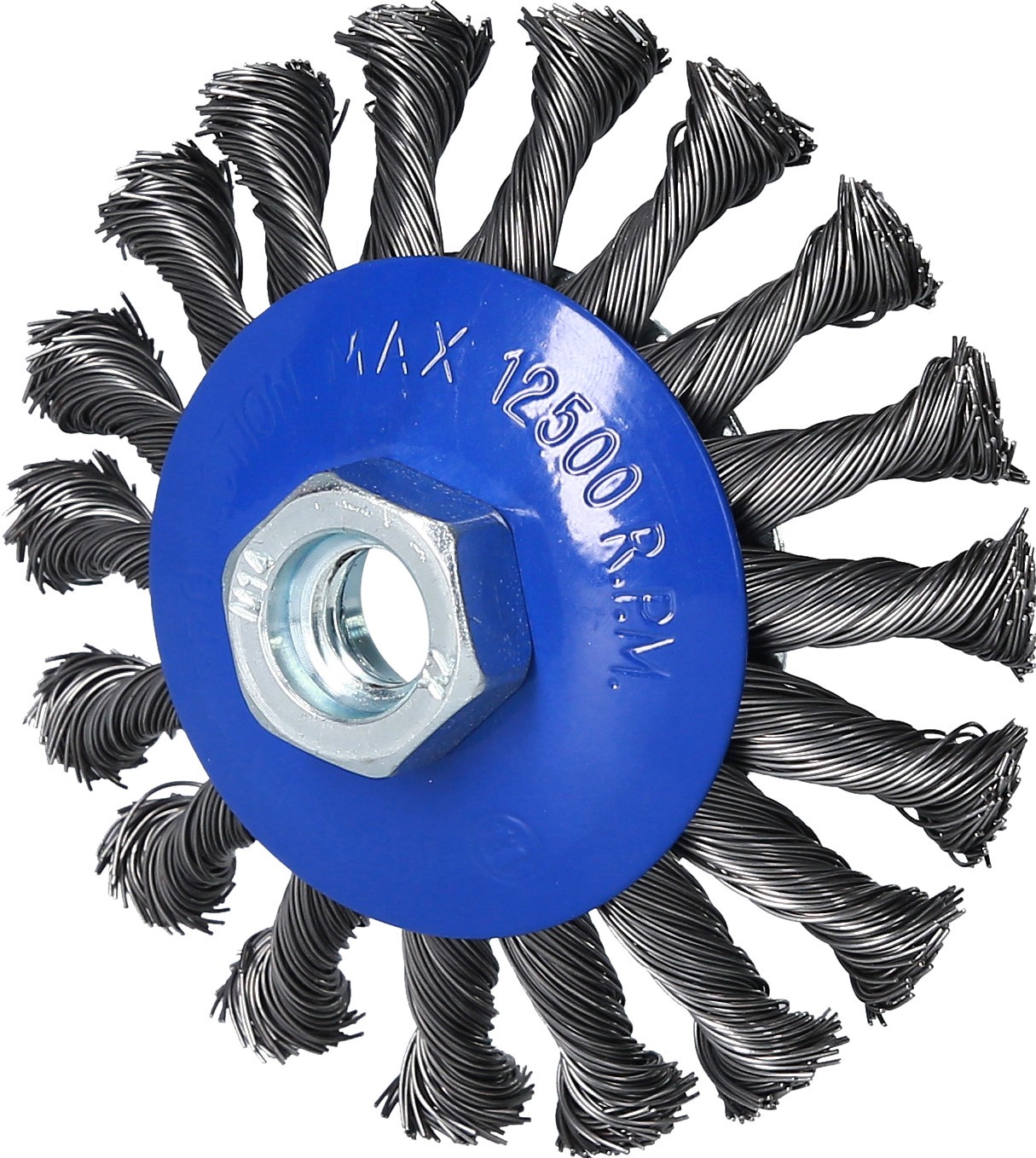 Brilliant Tools Kegelbürste, Ø 100 mm mit M14 x 2,0 Aufnahme Rundbürste, Winkelschleifer BT103101 Image