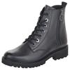 Schnürstiefelette REMONTE, Damen, Gr. 41, blau (dunkelblau), Leder, unifarben, klassisch, Schuhe, Blockabsatz, Stiefelette, Schnürboots, Flats im Used Look