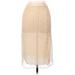 Rebecca Moses Casual Midi Skirt Calf Length: Tan Bottoms - Women's Size 40