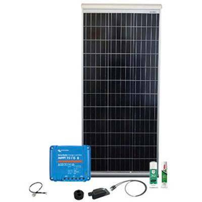 PHAESUN Solaranlage "Caravan Kit, Base Camp Aero MPPT SMS15 120 W" Solarmodule silberfarben (silber) Solartechnik