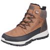 Winterboots RIEKER, Herren, Gr. 46, braun (braun, kombiniert), Lederimitat, Textil, sportlich, Schuhe, mit wasserabweisender Rieker-TEX-Ausstattung