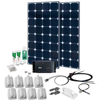 PHAESUN Solaranlage "SPR Caravan Kit, Solar Peak PRS15 240" Solarmodule schwarz-weiß (schwarz, weiß) Solartechnik