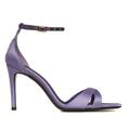 Women's Pink / Purple Thea Lavender Satin Sandals 4.5 Uk Ginissima