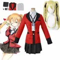 Costume de Cosplay compulsif Meari Saotome Kakegurui ensemble d'uniformes scolaires Costumes de