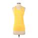 Nike Active Tank Top: Yellow Activewear - Women's Size Small