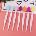 1pcs Facial Silicone Cleaning Brushes Long Handle Nose Brush Blackhead Pore Removal Wash Exfoliating