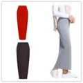 Women Fashion Muslim Long Pencil Skirt High Waist Stretch Cotton Maxi Bodycon Skirts Muslim Maxi