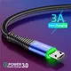 Lovebay LED 2M Micro USB Cable 3A QC 3.0 Quick Charge Wire For Xiaomi Samsung Android Mobile Phone