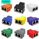 1 to 1 2 Way Dual Female Ports LAN Ethernet Network Cable Splitter Adapter RJ45 Female Splitter