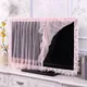 Lace Fabric Door Curtain TV Circle Can Be Flipped Dust Cover Monitor Screen Home Decorations Dust