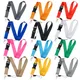 YQ1135 Pure Black Keychain Lanyard Phone Straps for Keys ID Campus Badge Holder Neck Strap Key Cord