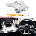 Car Steering Flat Wheel Lower Trim Cover For Mercedes Benz AMG 2019+ Sport A W177 B W247 C W205 E