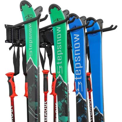 RaxGo Ski Rack for Garage Wall, 4 pairs - 3.90 in H