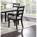 Classic Stylish 5pc Dining Set Kitchen Dinette Wooden Top Table and Chairs Cushions Seats Ladder Back Chair Dining Room