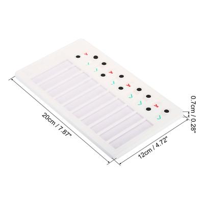 Checklist Board Set, 2 Pcs Chore Chart Plan with Cards Pen, White