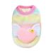 Mgoohoen Pet Clothes for Cats Dogs Cat Clothing Comfy Funny Floral Soft Breathable Cotton Dog Sweatshirts Apparel Colorful MulticolorL2 XXL for Cat Dog