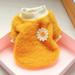 Mgoohoen Pet Clothes for Cats Dogs Dog Sweatshirts Comfy Breathable Cotton Cat Clothing Funny Floral Soft Apparel Colorful Yellow XS for Cat Dog