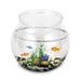 Plastic Fish Bowl Round Plastic Fish Tank Plastic Ivy Bowls Unbreakable Vases Bowls for Home Decor Kids Carnival Games Candy Party Centerpiece and Party Decoration Supplies