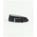 Brooks Brothers Men's Leather Embossed Belt | Black | Size 40