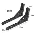 2 Pcs Triangle Folding Angle Bracket Heavy Support Adjustable Wall Mounted