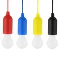 Hemoton 4PCS/Set LED Portable Colorful Drawstring Lamp Tent Camping Pull Light Bulb For Outdoor Camping Use No Battery Included