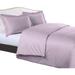 Bilot Solid 300-Thread-Count 100-Percent Cotton / Extra Long XL 2PC Duvet Cover Set with Buttons Enclosure Lilac