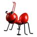 SDJMa Metal Craft Ant Yard Decor Ant Metal Sculpture Garden Ant Decoration Hanging Wall Garden Lawn Decoration Indoor and Outdoor Colorful and Loving Insects Sculptures