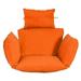 naioewe Swing Chair Cushion Hanging Basket Seat Cushion Pillow Soft Hanging Egg Chair Back Cushions Pads for Outdoor Orange