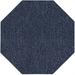 Pet Friendly Indoor Outdoor Area Rugs Petrol Blue - 2 Octagon