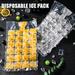 Wozhidaose Kitchen Gadgets One time Ice Bag Popsicle Bags Storage Bags Ice Grids Clear 24 KitchenDining Bar Silicone Molds