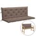 Htovila Garden Bench Cushion Taupe 59.1 Oxford Fabric