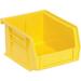 Quantum Storage Systems Yellow ULTRA Plastic Bin Stacking Or Hanging 4-1/8 W X 5-3/8 D X 3 H Polypropylene Made In USA 24/Pk