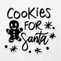 Vinyl Stickers Decals Of Cookies Santa Christmas V9 - Waterproof - Apply On Any Smooth Surfaces Indoor Outdoor Bumper Tumbler Wall Laptop Phone Skateboard Cup Glasses Car HelmetANDVER3g8171aBL070223