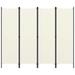 Htovila 4-Panel Room Divider White 78.7 x70.9