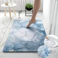 LWITHSZG Diatomaceous Earth Bath mat Marble Print Super Absorbent Fast Drying Non-Slip Diatomite Mud Bathroom Floor Rugs Office Doormat Kitchen Dining Living Rug 15.7 X 23.6 In