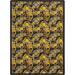 Joy Carpets 1664C-02 Any Day Matinee Reeling Rectangle Theater Area Rugs 02 Brown - 5 ft. 4 in. x 7 ft. 8 in.