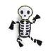 Plush Skeleton Rope Dog Toy, Large, Black