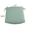 Replacement Chair Cushion Knife Edge 21x18.5 - Select Colors - Canvas Cornflower Sunbrella - Ballard Designs Canvas Cornflower Sunbrella - Ballard Designs