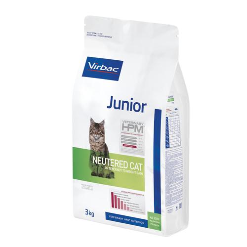 3kg Virbac Veterinary HPM Junior Neutered Cat Trockenfutter Katze