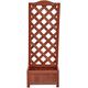 tradefirst Rectangular Wooden Planters With Trellis Panels 【|】Garden Planters Outdoor Patio Flower【|】Wooden Planters For Outdoor (120cm x 45cm x 30cm)