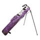 LOVIVER Golf Club Carry Bag Golf Stand Carry Bag Waterproof with Bracket Training Case Golf Stand Bag Golf Clubs Bag for Men Women Golf Accessories, purple