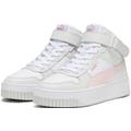 Sneaker PUMA "CARINA STREET MID" Gr. 40, pink (puma white, frosty pink, feather gray) Schuhe Schnürstiefeletten