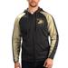 Men's G-III Sports by Carl Banks Black Army Knights Neutral Zone Raglan Full-Zip Track Jacket Hoodie